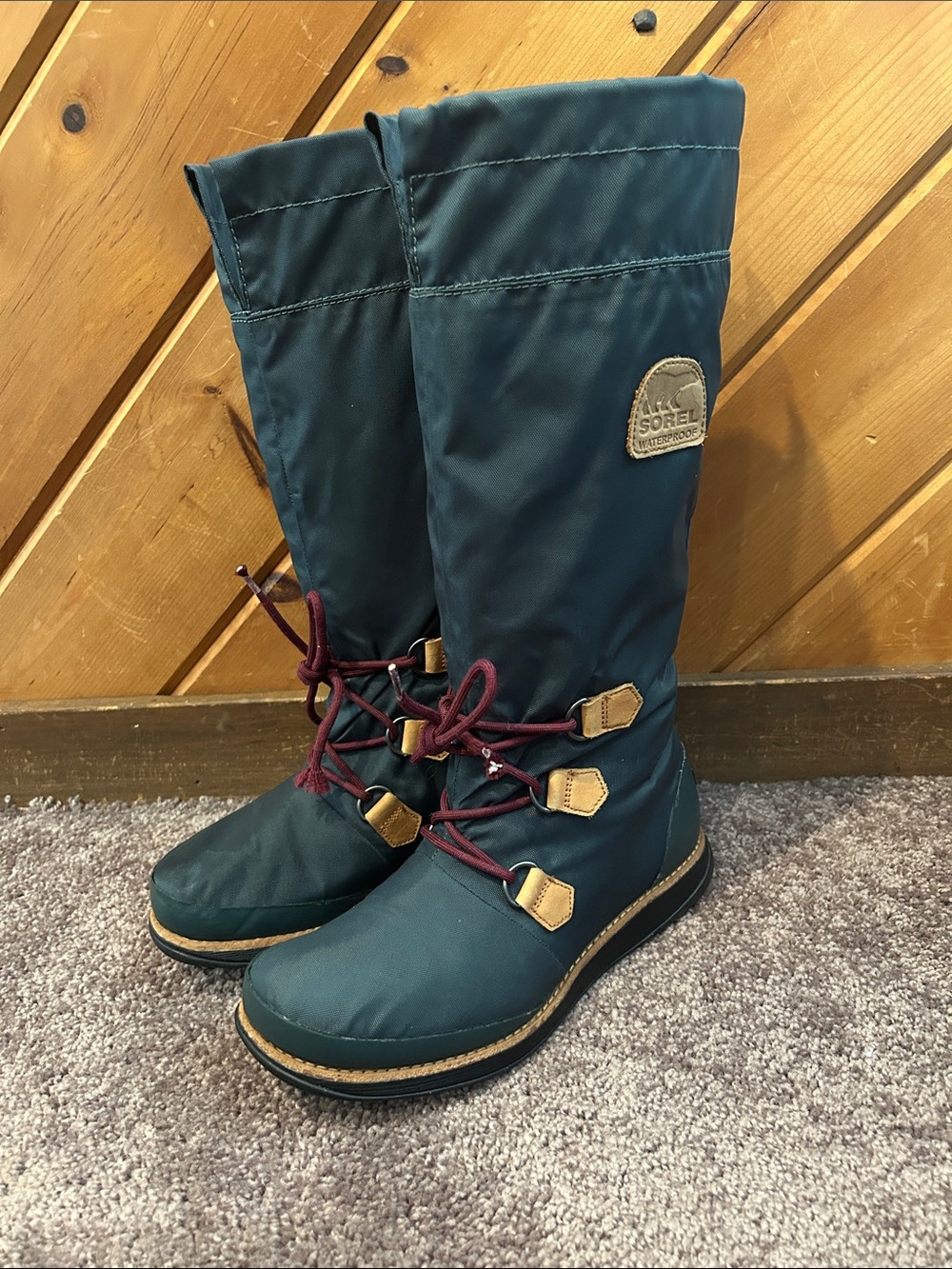 Sorel 88 Waterproof Winter Boots in dark spruce green